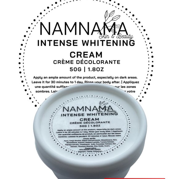 INTENSE WHITENING CREAM Bleaching 50g x 1 Lightens Dark Spots, Clarify - Picture 1 of 6